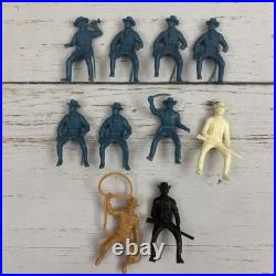 Marx Fort Apache Playset Vintage Plastic Soldiers Indians Horses 1967-68 4685