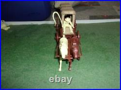 Marx Fort Apache Playset Wagon With Top And Driver