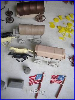 Marx Fort Apache Set Wagons Indians Soilders More