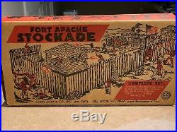 Marx Fort Apache Stockade Play Set With Box
