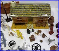 Marx Fort Apache Stockade Playset 3612 Original Box Incomplete