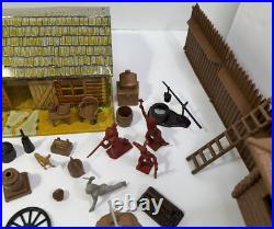 Marx Fort Apache Stockade Playset 3612 Original Box Incomplete