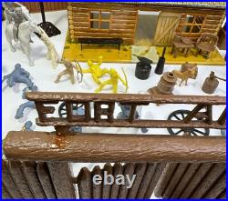 Marx Fort Apache Stockade Playset 3612 Original Box Incomplete