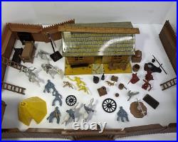 Marx Fort Apache Stockade Playset 3612 Original Box Incomplete