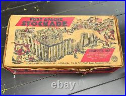 Marx Fort Apache Stockade Playset 3612 Original Box Incomplete