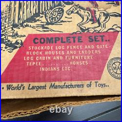 Marx Fort Apache Stockade Playset 3612 Original Box Incomplete