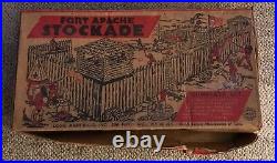 Marx Fort Apache Stockade Playset Box Only Vintage No Number C. 1950's