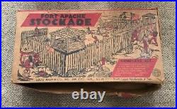 Marx Fort Apache Stockade Playset Box Only Vintage No Number C. 1950's