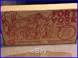 Marx Fort York Play Set Box#3640 (Canada set Very Rare)