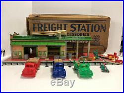 Marx Freight Station with Accessories, Vintage 1950's with Box