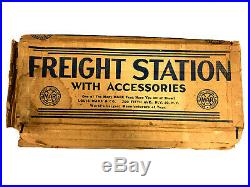 Marx Freight Station with Accessories, Vintage 1950's with Box