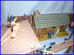 Marx Ft. Apache Stockade playset accessories extra figures original box