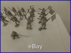 Marx Giant Blue Gray 47 Complete Set Minus 1 Marching Confederate Soldiers
