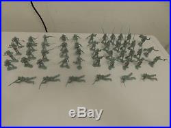 Marx Giant Blue Gray 48 Complete Set Union Soldiers Minus 1 Marching Extra Bugle