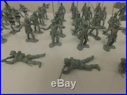 Marx Giant Blue Gray 48 Complete Set Union Soldiers Minus 1 Marching Extra Bugle