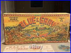 Marx Giant Blue & Gray Battle Set With Box