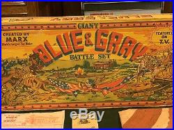 Marx Giant Blue & Gray Battle Set With Box