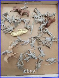 Marx Giant Blue & Grey Battle Set Playset 1960's Bundled Pcs Lot