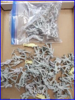 Marx Giant Blue & Grey Battle Set Playset 1960's Bundled Pcs Lot