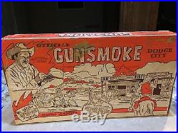 Marx Gunsmoke Dodge City Play Set Series 2000 Box#4268
