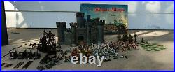 Marx HO Miniature Playset Knights & Vikings Toy Soldier Set in Original Box