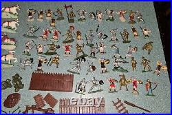 Marx HO Miniature Playset Knights & Vikings Toy Soldier Set in Original Box