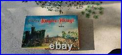 Marx HO Miniature Playset Knights & Vikings Toy Soldier Set in Original Box