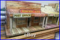 Marx HOTEL SIDE Western Town tin litho Roy Rogers Dodge Mineral City Gunsmoke