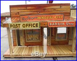Marx HOTEL SIDE Western Town tin litho Roy Rogers Mineral City edition