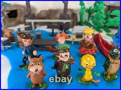 Marx Hanna Barbera 1962 Jellystone Park Yogi Bear Lot Near Complete Rare