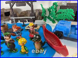Marx Hanna Barbera 1962 Jellystone Park Yogi Bear Lot Near Complete Rare
