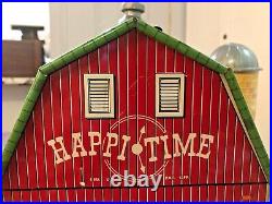 Marx Happi Time Farm Playset Litho Barn, Hen House, Shed 160+ pieces VINTAGE