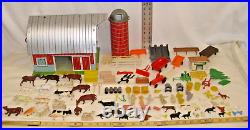 Marx Happi Time Farm Red Barn Play Set 1960 With Accessories