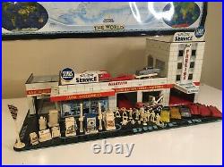 Marx Happi Time Sears Roebuck Allstate Tin Toy Service Station 1950s/1960s LOOK