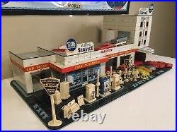 Marx Happi Time Sears Roebuck Allstate Tin Toy Service Station 1950s/1960s LOOK