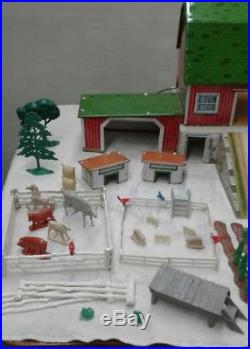 Marx Happi Time Tin Farm with Pig Sheds Lots of accessories and Animals
