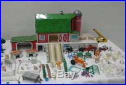 Marx Happi Time Tin Farm with Pig Sheds Lots of accessories and Animals