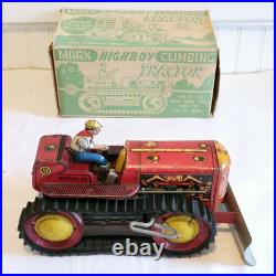 Marx High Boy Climbing Trackor Works In Original Box With Plow
