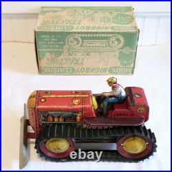 Marx High Boy Climbing Trackor Works In Original Box With Plow