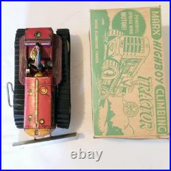 Marx High Boy Climbing Trackor Works In Original Box With Plow