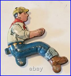 Marx High Boy Climbing Trackor Works In Original Box With Plow