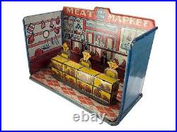 Marx Home Town Meat Market tin building toy playset NO BOX
