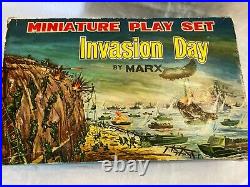 Marx Invasion Day World War II Rare Vintage 1950's Miniature Playset