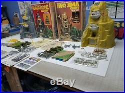 Marx Iwo Jima & Navarone Mountain Sets 2 Full Sets In Original Boxes