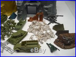 Marx Iwo Jima Navarone Vintage Lot Huge Marx Battleground Play Set Pieces