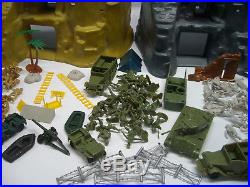 Marx Iwo Jima Navarone Vintage Lot Huge Marx Battleground Play Set Pieces