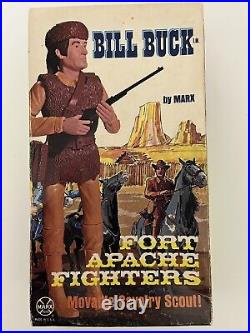 Marx Johnny West Fort Apache Fighter Bill Buck 1965. Hard To Find and Nice Box