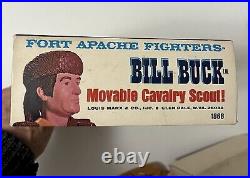 Marx Johnny West Fort Apache Fighter Bill Buck 1965. Hard To Find and Nice Box