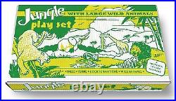 Marx Jungle with Large Wild Animals Play Set Box