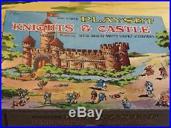 Marx Knights & Castle Miniature Play Set With Box